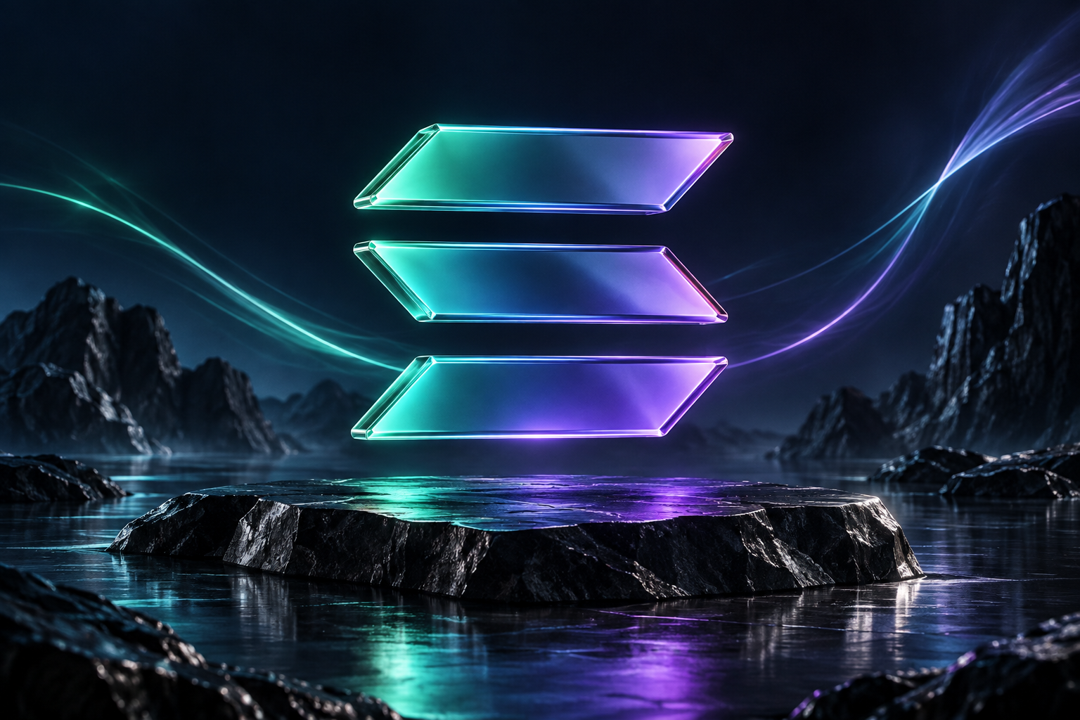 Solana digital sculpture